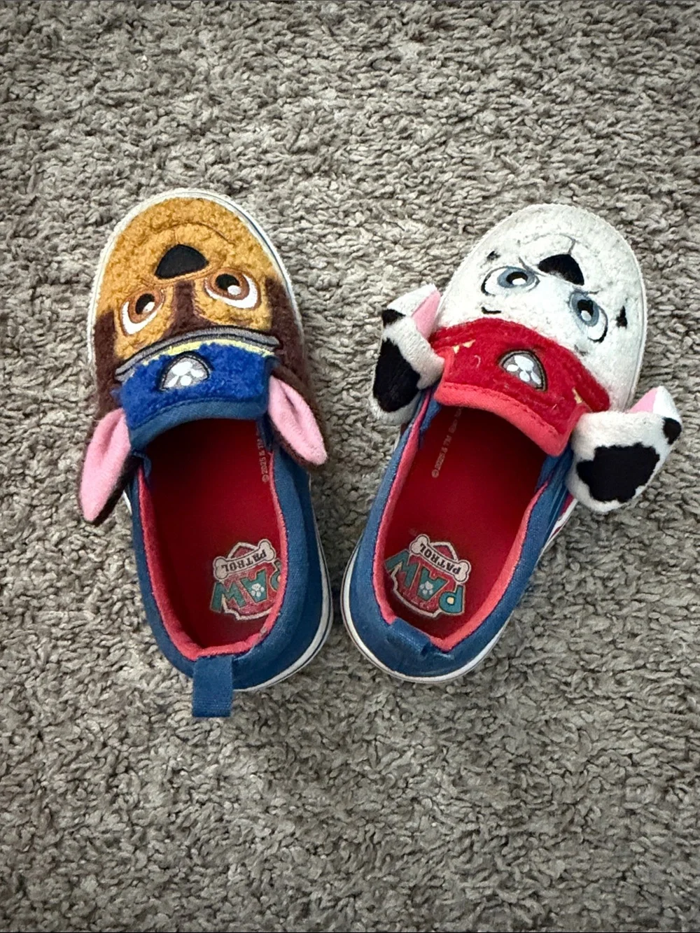Paw Patrol Character Slip-On Shoes - Red, Blue, White, Brown